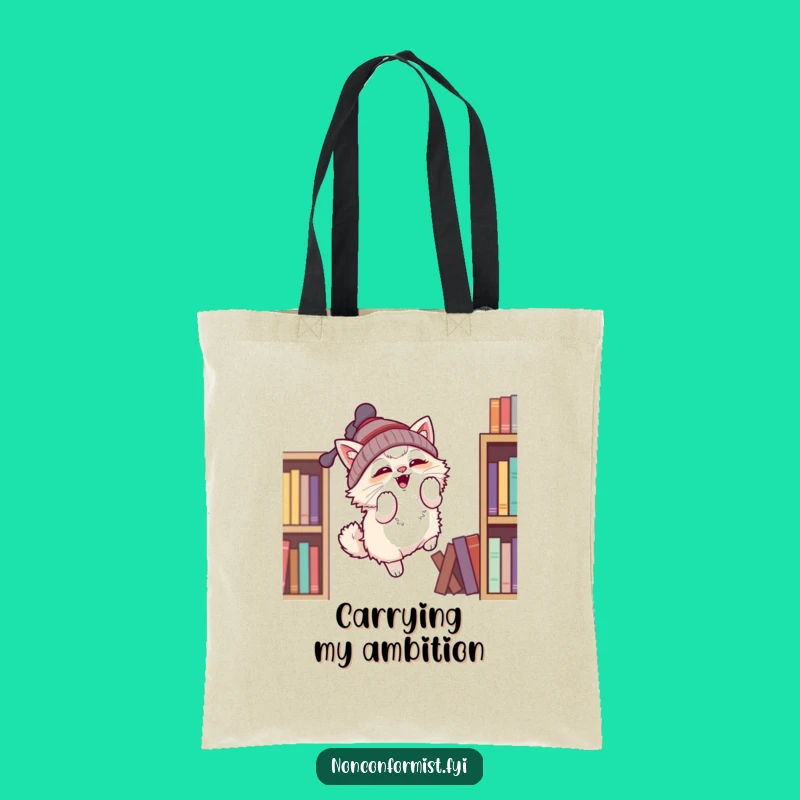 Funny Propeller Cat Tote Bag: Carry Your Dreams in Style, a Hilarious Gift